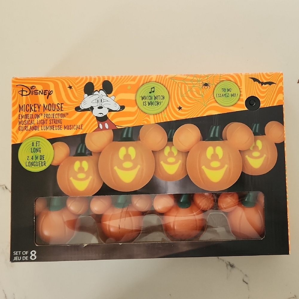 Disney Halloween Mickey Mouse Pumpkin Lights